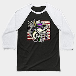 Celebrate Mardi Gras and show your love of fishing with this vibrant patriotic design Baseball T-Shirt